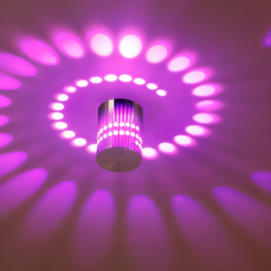 LuminBlast LED Wall Light – Colourful Spiral Cylinder Wall Lamp for Modern Indoor Lighting