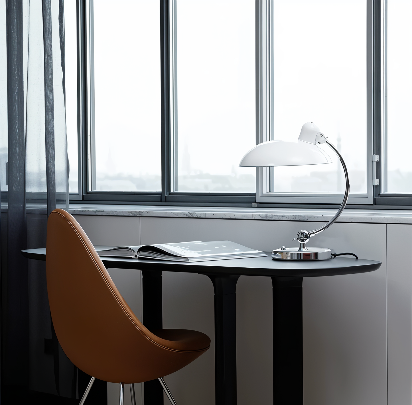 NostaChic | Adjustable Vintage Iron Dome Table Lamp for Desk & Reading Corners
