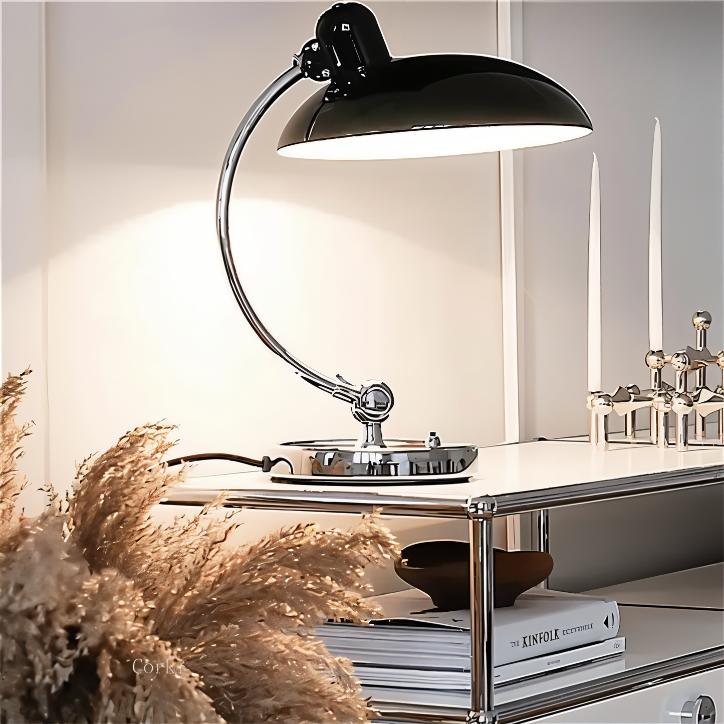 NostaChic | Adjustable Vintage Iron Dome Table Lamp for Desk & Reading Corners