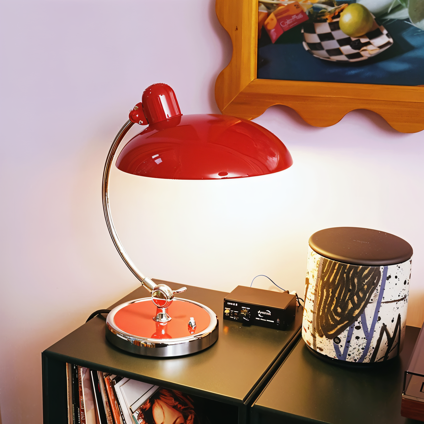 NostaChic | Adjustable Vintage Iron Dome Table Lamp for Desk & Reading Corners