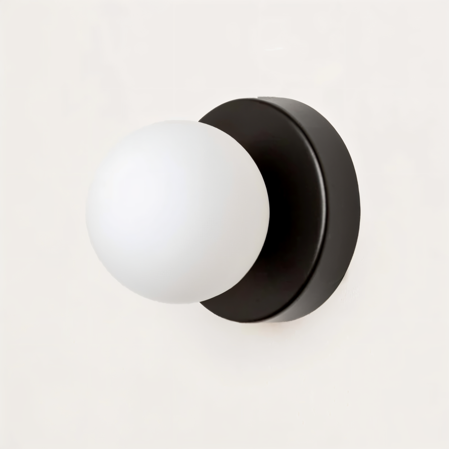 PearlPop Wall Light – White Glass Orb LED Wall Sconce for Modern Interiors