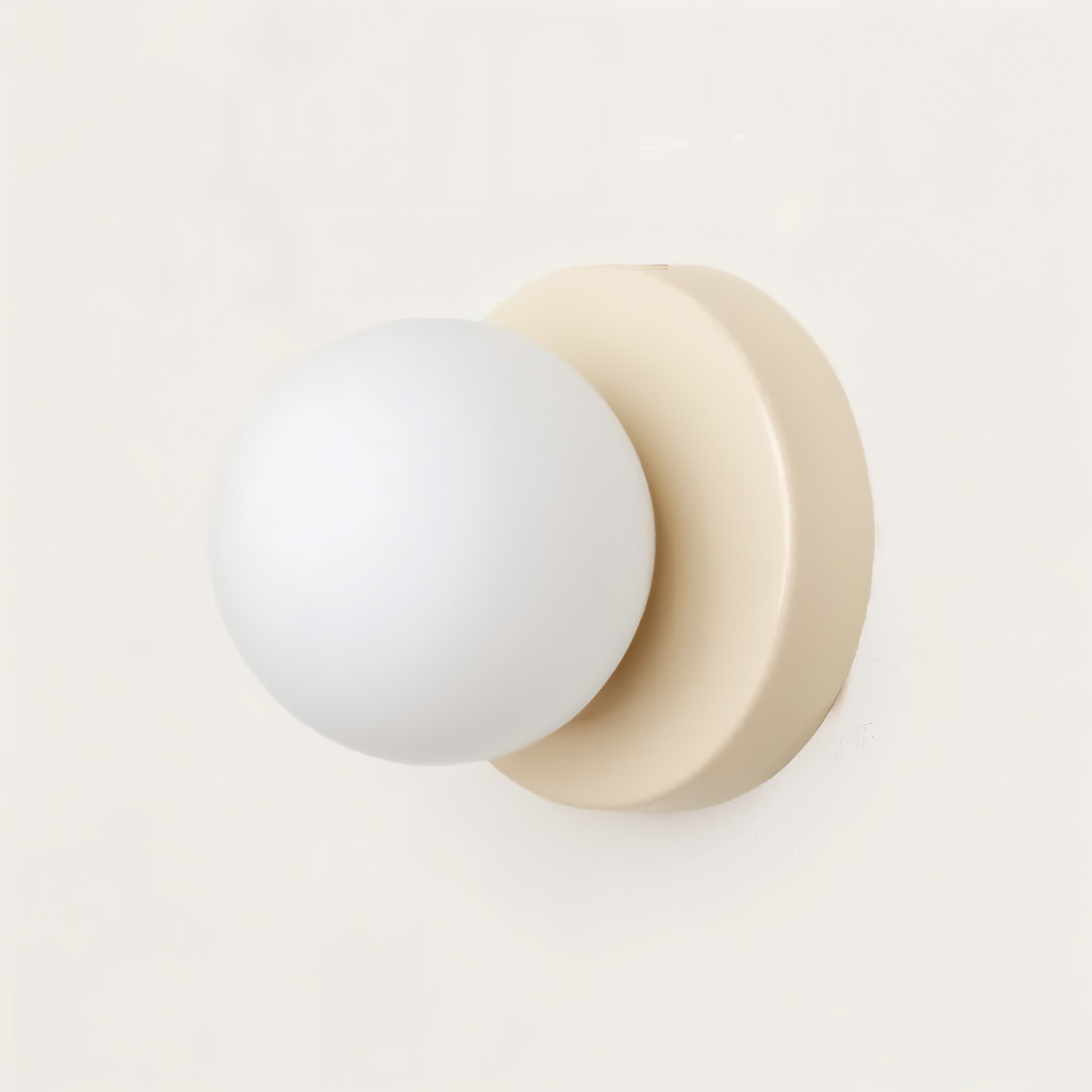 PearlPop Wall Light – White Glass Orb LED Wall Sconce for Modern Interiors