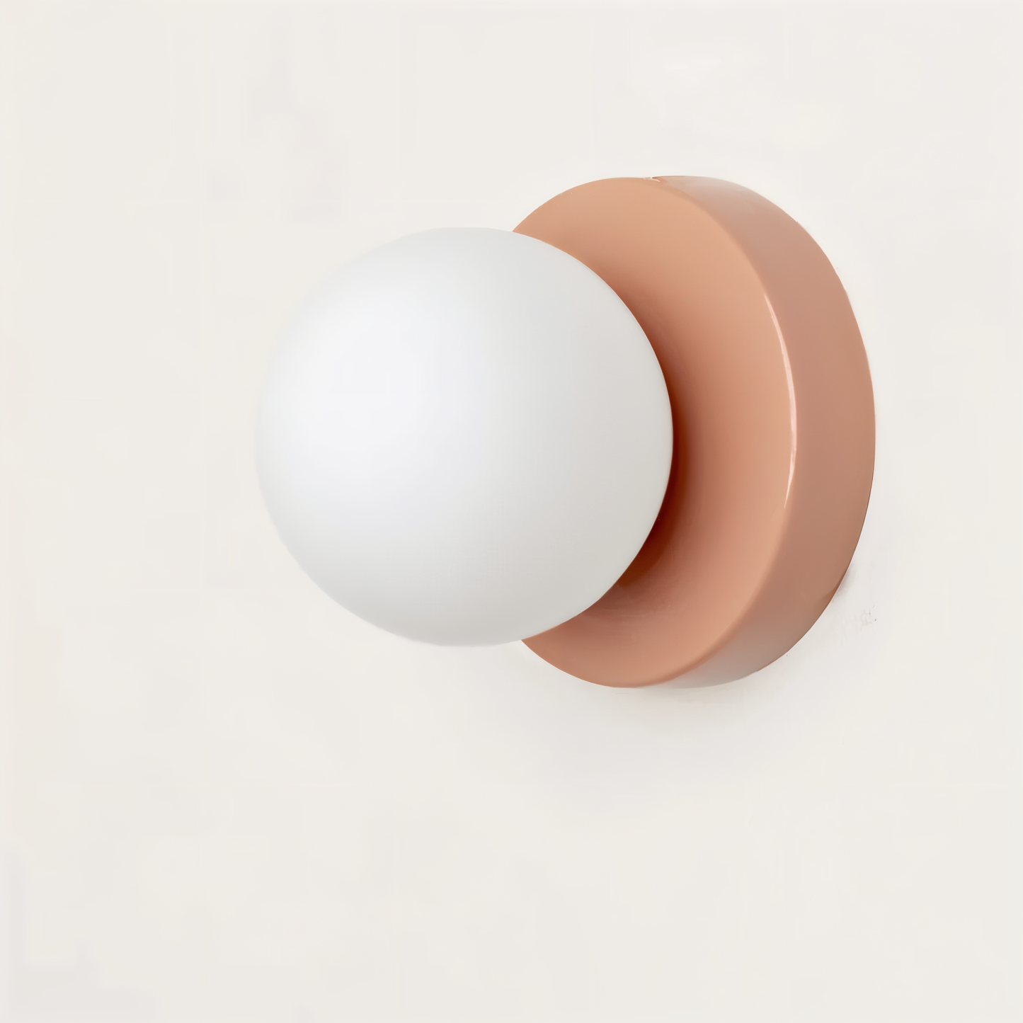 PearlPop Wall Light – White Glass Orb LED Wall Sconce for Modern Interiors