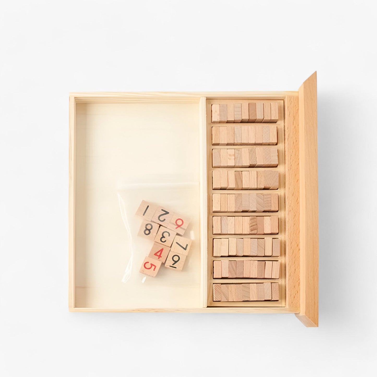Daan | Wooden Sudoku Board Game with Drawer – Classic Brain Teaser for All Ages