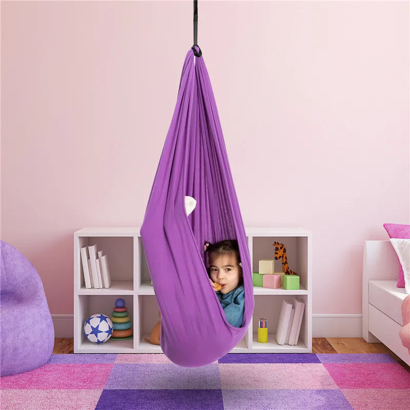 CalmGlide Sensory Swing for Kids – Indoor Therapy Hammock for Calm, Focus & Confidence