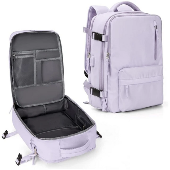 TrekVault Waterproof Backpack: 25L Anti-Theft Design with Laptop Compartment