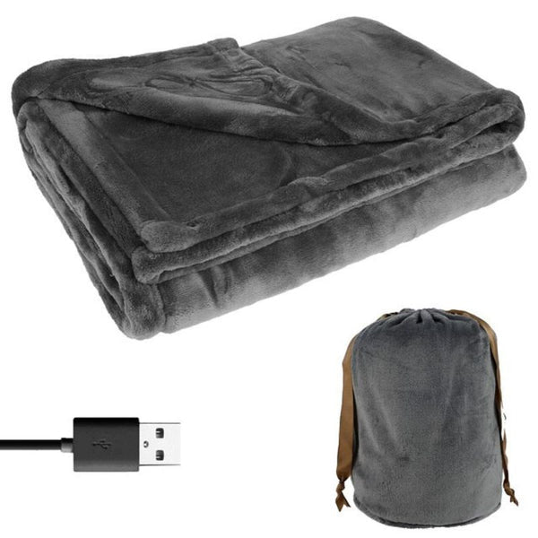 Cordless Electric Heated Blanket – Portable USB Flannel Heated Throw
