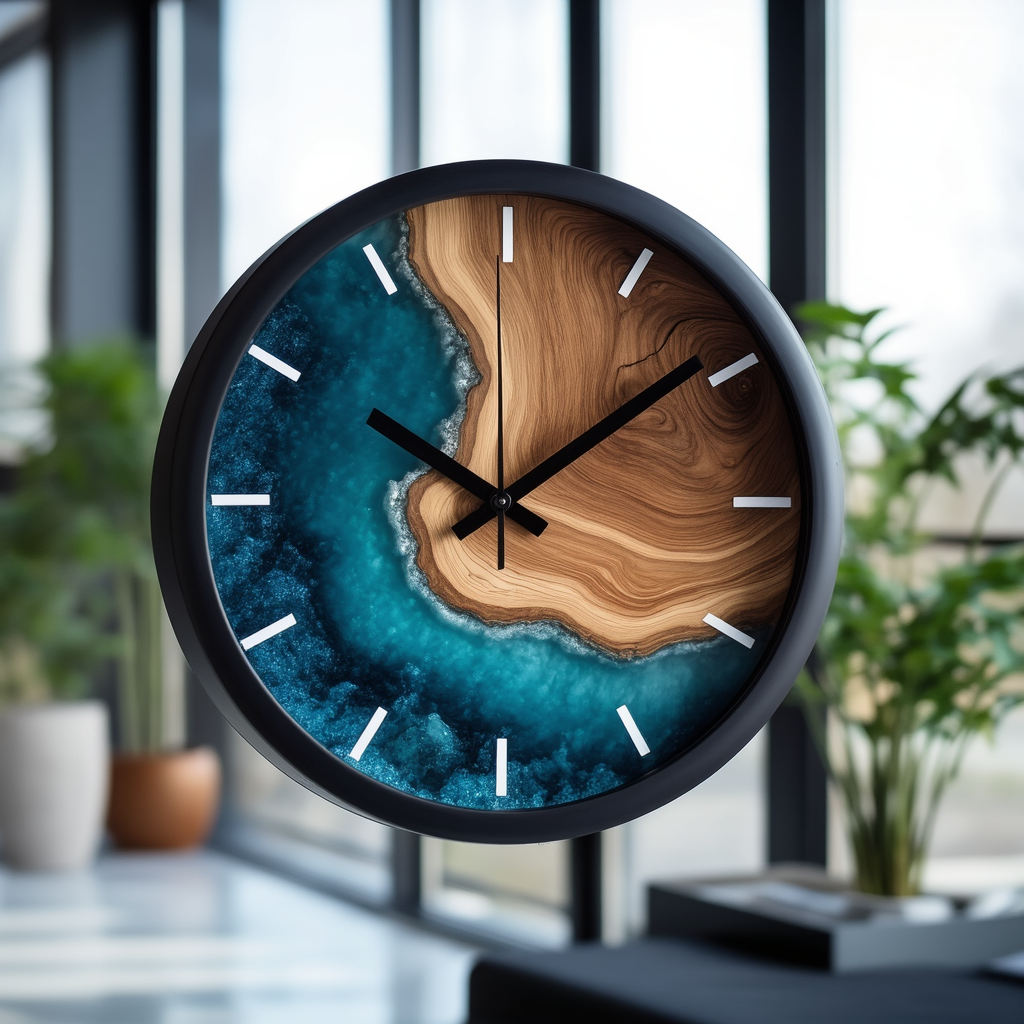 LucidHour – Transparent Wall Clock with Modern Minimalist Design