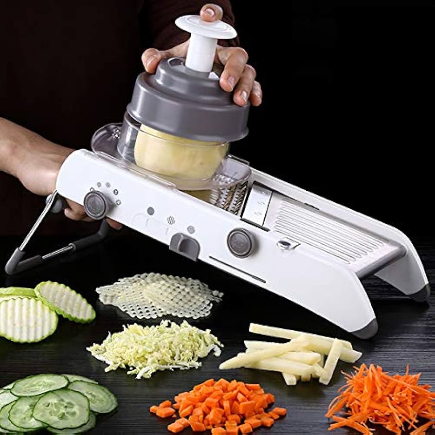 ProSlice Mandoline Vegetable Slicer – Adjustable Stainless Steel Blades for Precision Cutting