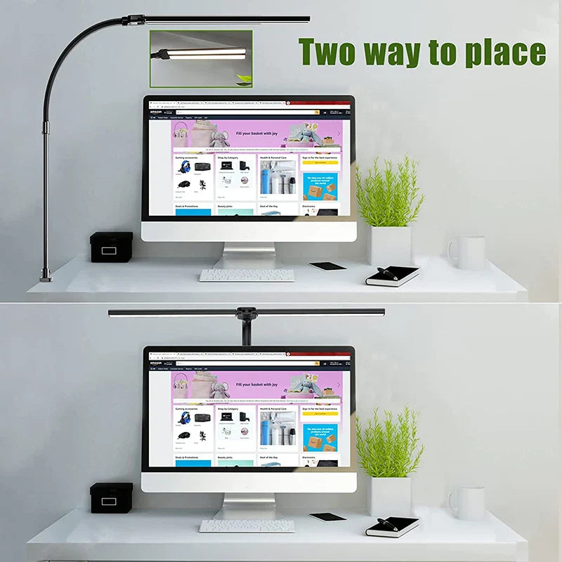DeskLight - Modern Dual-Head LED Desk Lamp, Stylish Office Lighting