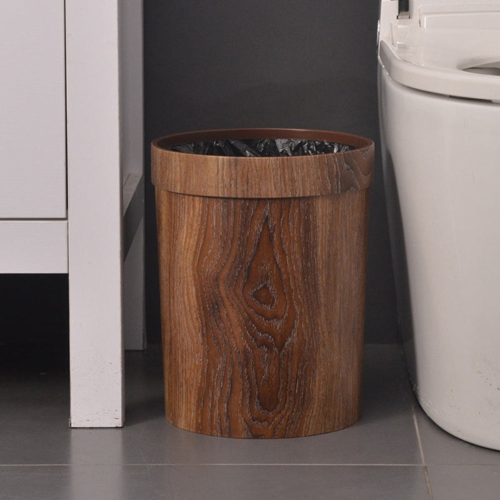 LignoBin – Scandinavian Style Wooden-Effect Waste Bin (8L)
