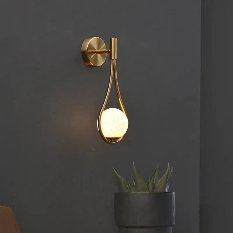 LumaNord Minimalist Nordic LED Wall Light – Modern Industrial Design in Black or Gold