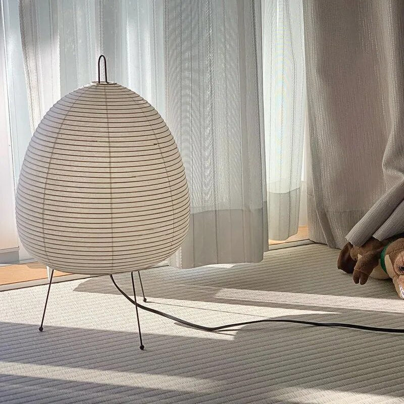 Hikari Globe – Rice Paper Table Lamp with Soft, Warm Glow