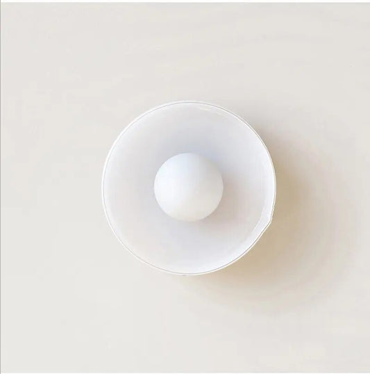 GlassGlow Nordic Ceiling Light – Minimalist Glass Pendant for Modern Interiors