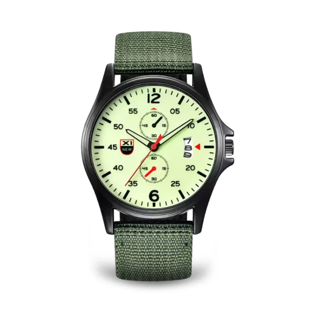 Military Quartz Watch – Lightweight Tactical Nylon Strap Watch for Men