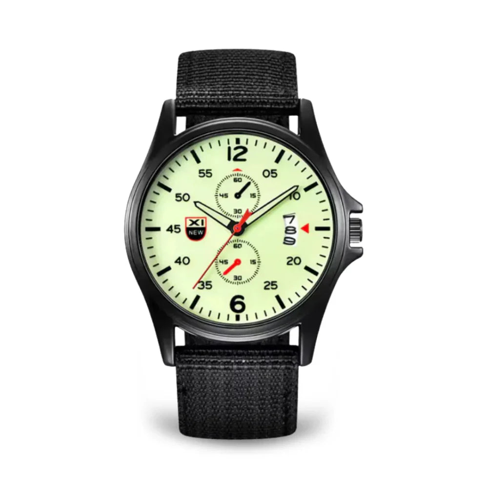 Military Quartz Watch – Lightweight Tactical Nylon Strap Watch for Men