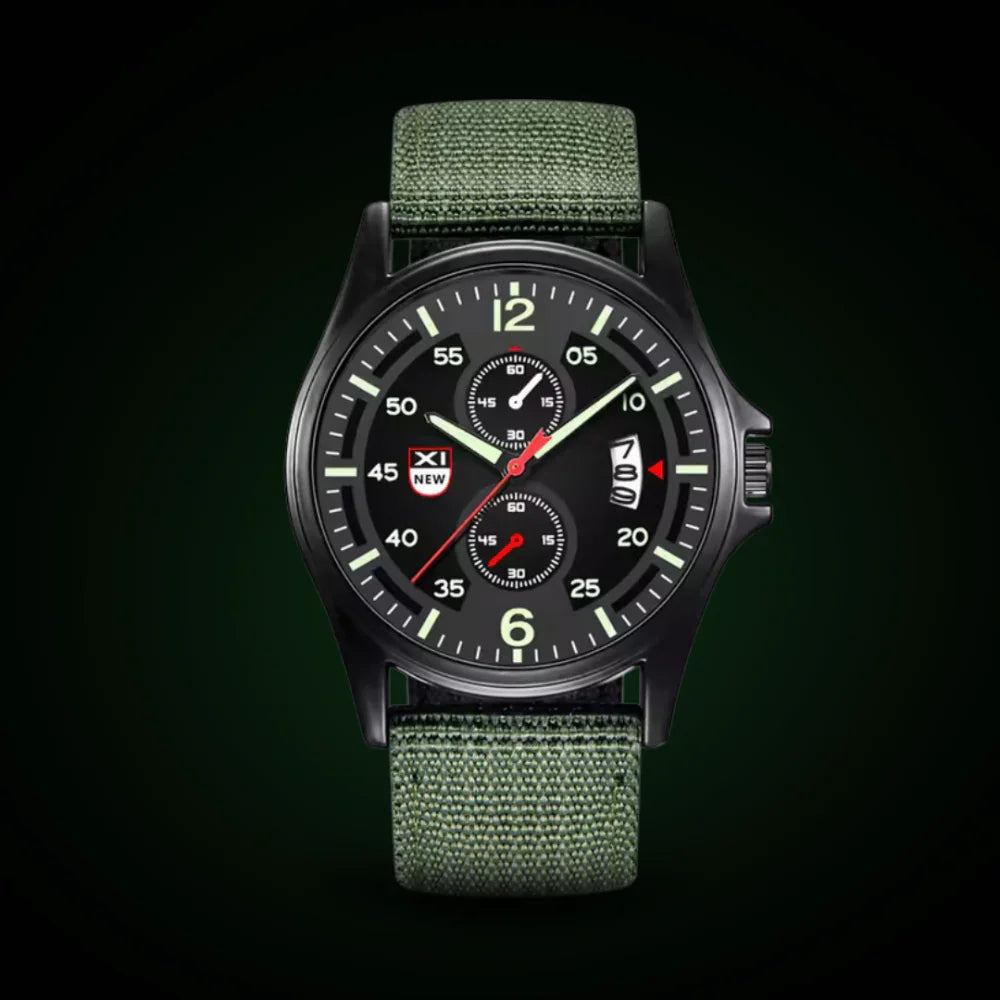 Military Quartz Watch – Lightweight Tactical Nylon Strap Watch for Men