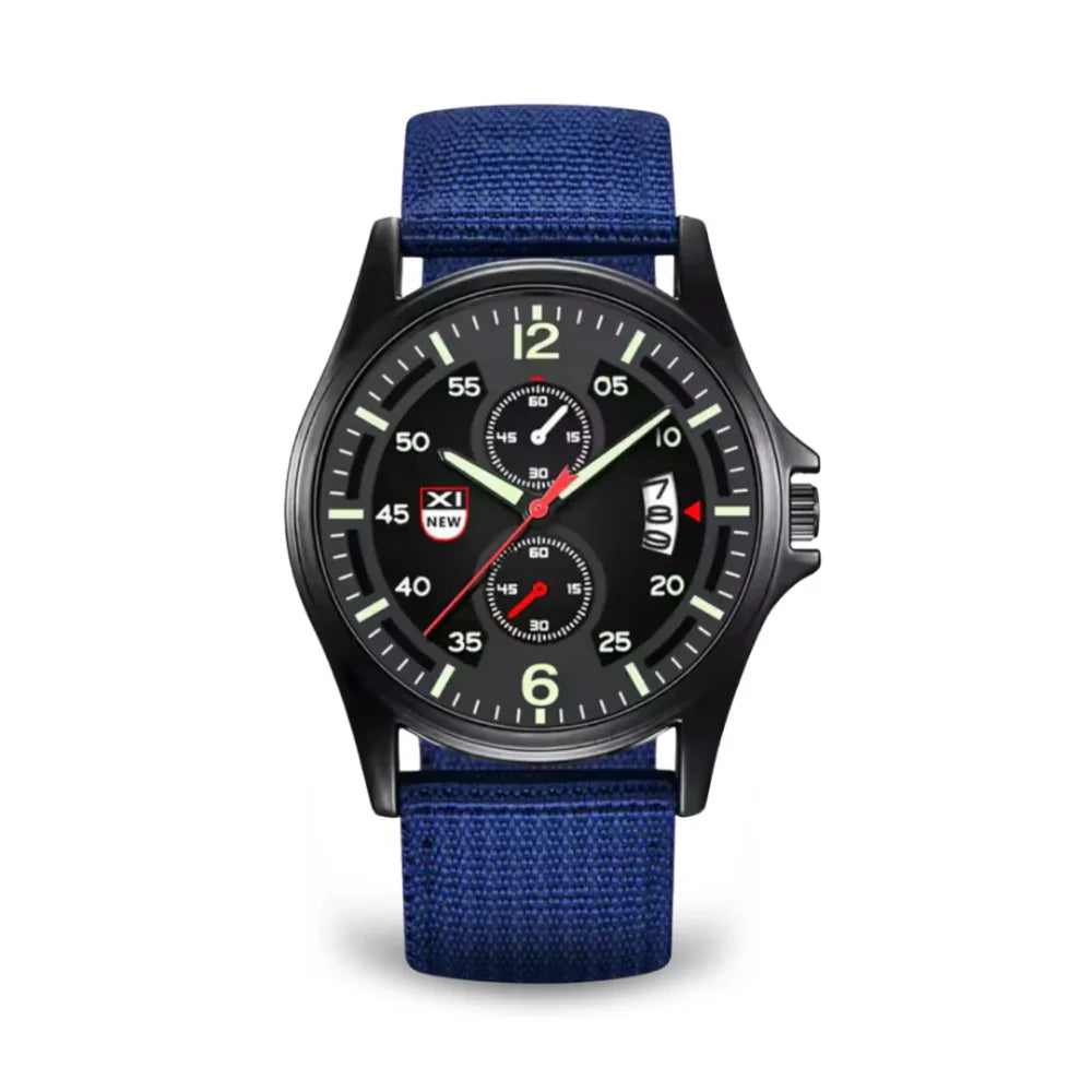 Military Quartz Watch – Lightweight Tactical Nylon Strap Watch for Men