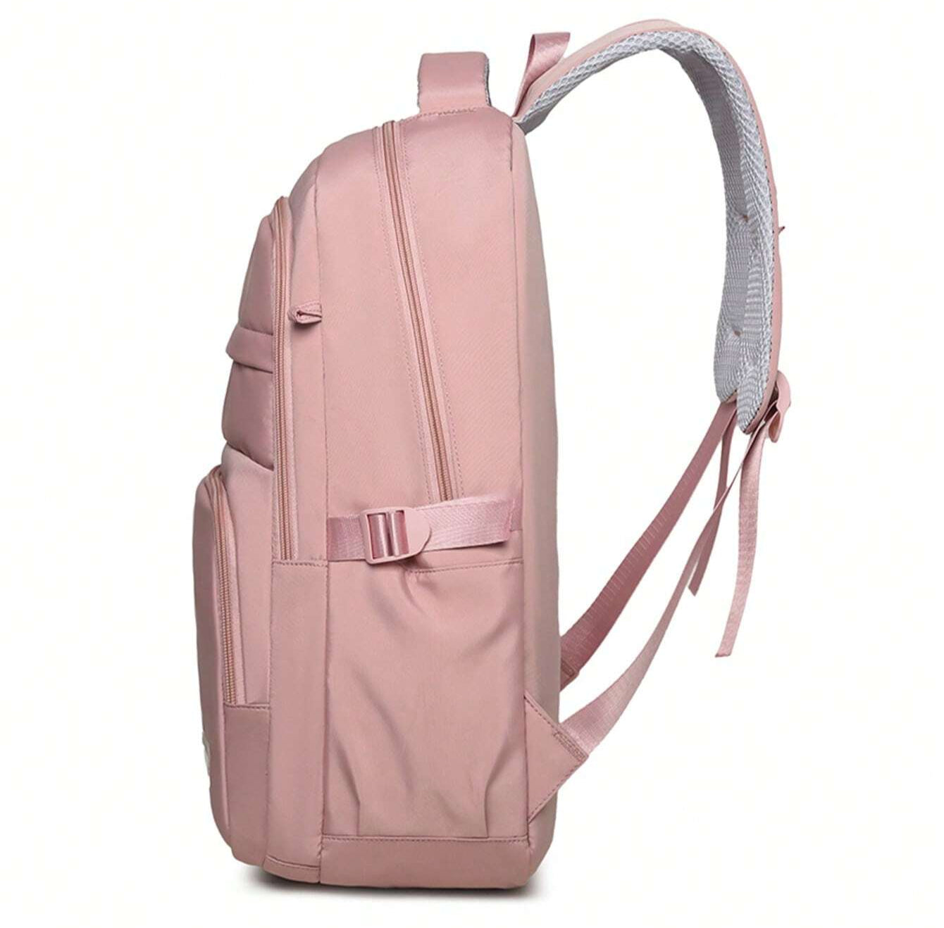 Waterproof Pink Girls Backpack with Laptop Compartment – Stylish & Practical School Bag