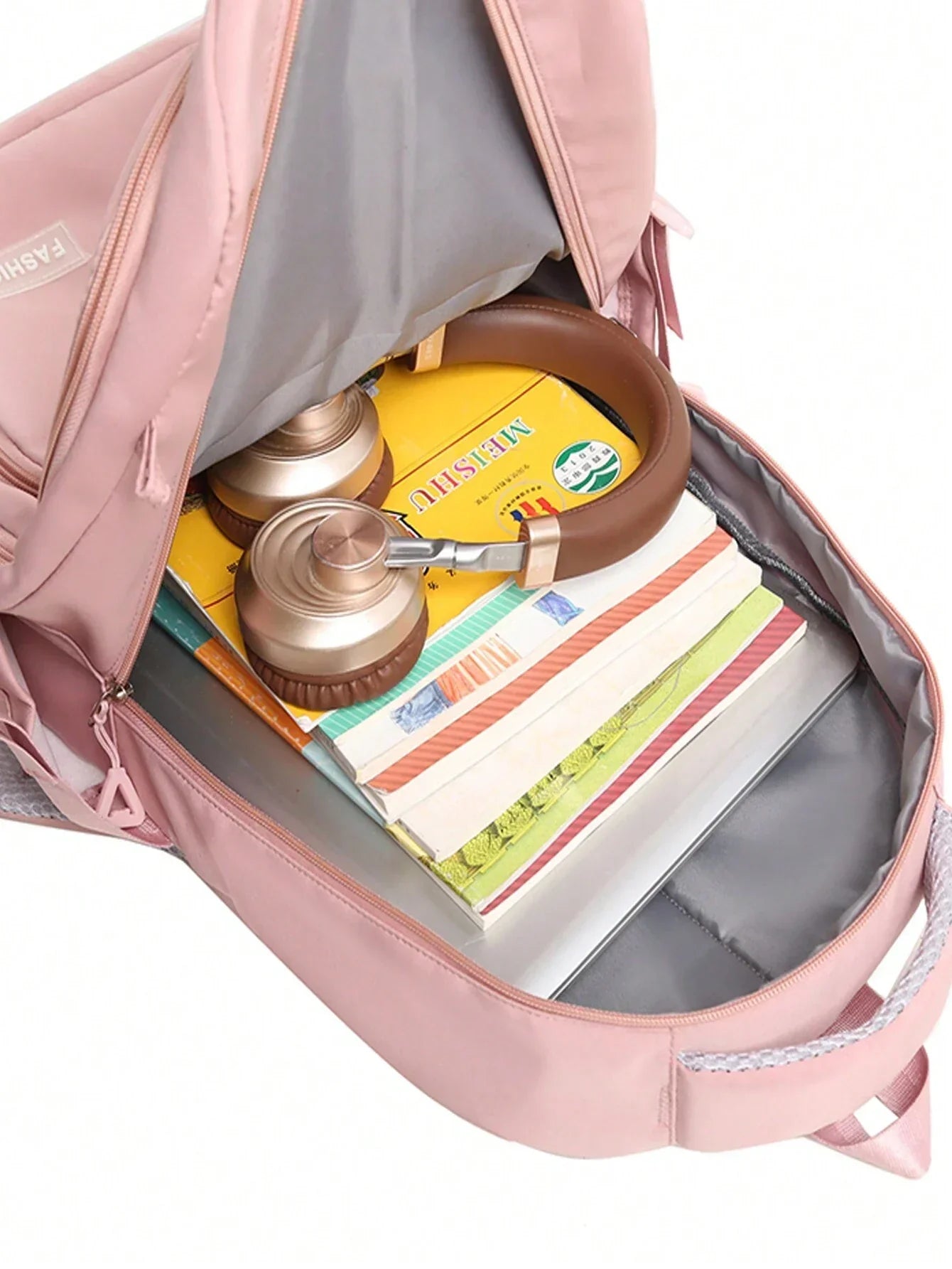 Waterproof Pink Girls Backpack with Laptop Compartment – Stylish & Practical School Bag
