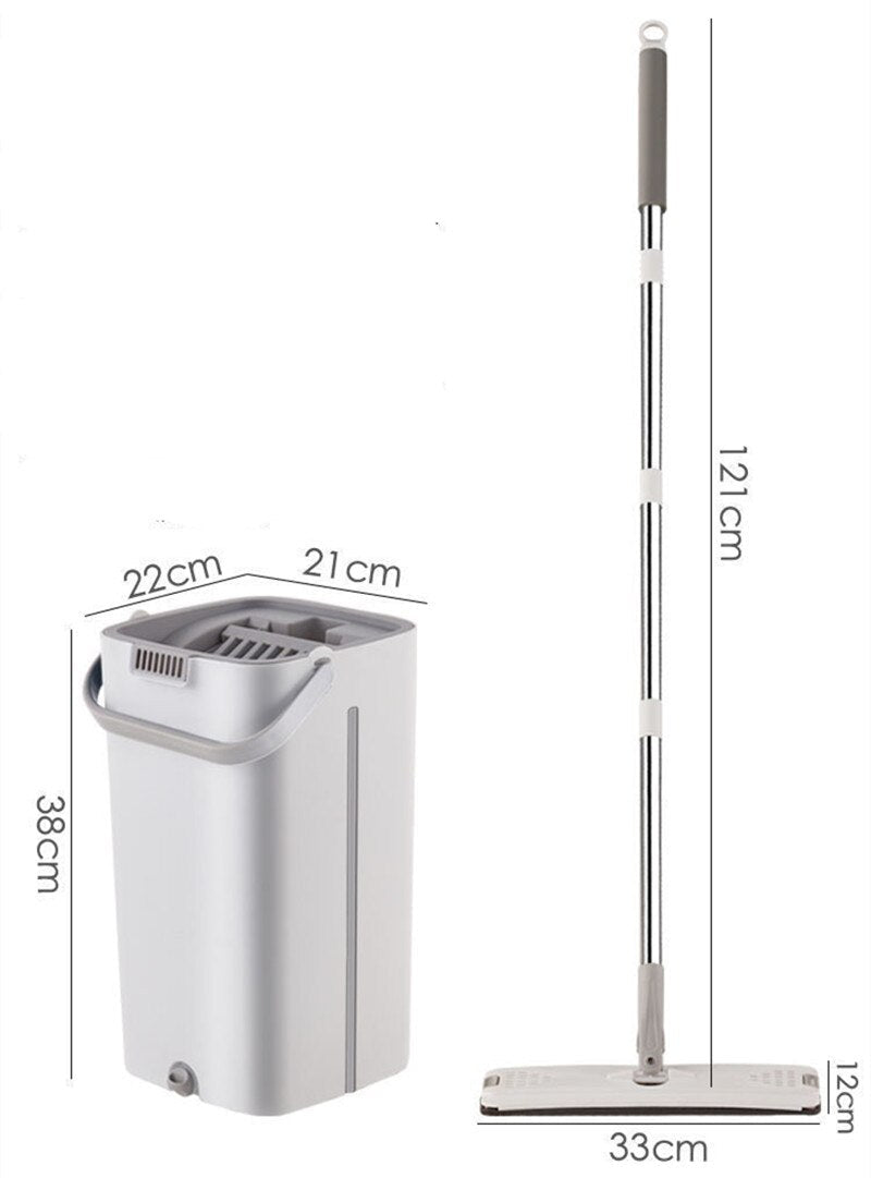 Ultimate 360° Mop & Bucket Set with Aluminum Handle