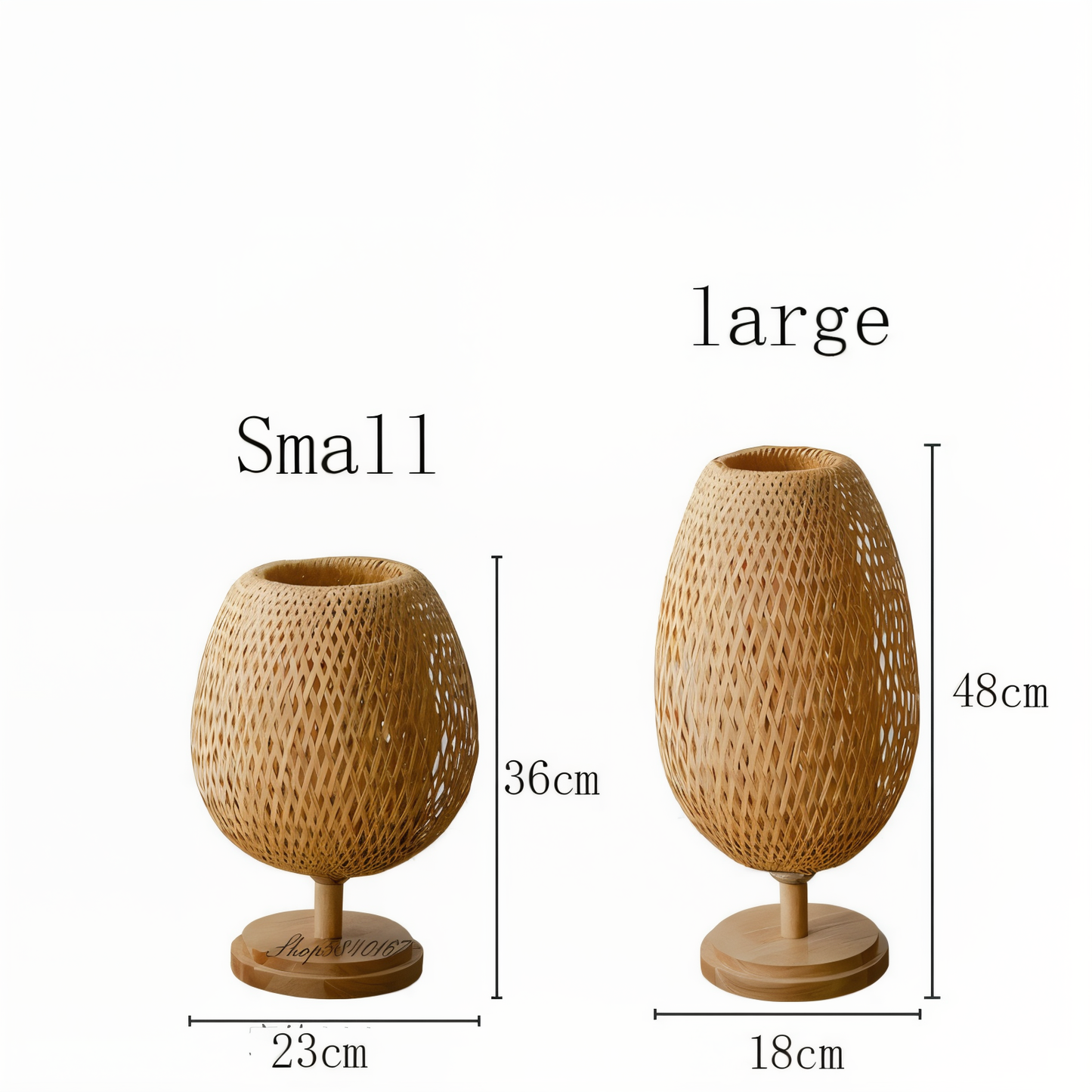 NatureHue – Vintage Bamboo Table Lamp – Creative Woven Rattan Desk Light