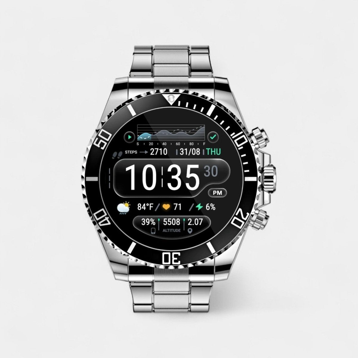 Nexos Pro – Tactical Smartwatch with GPS, Health Tracking & 21-Day Battery Life