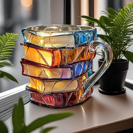 NovelMug | 3D Hand-Painted Book Mug – Unique Literary Coffee Cup for Book Lovers