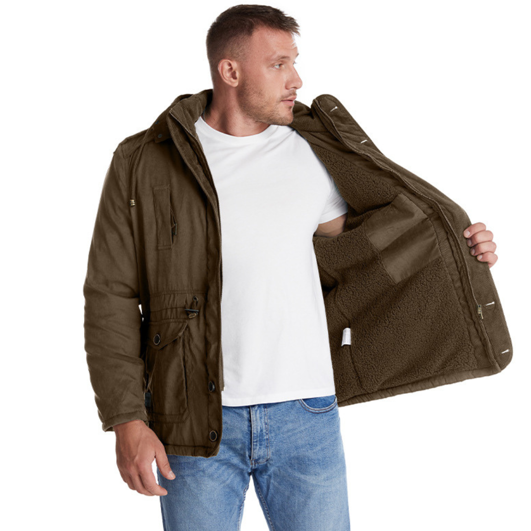 Men’s Warm Winter Coat – Wind & Waterproof Outdoor Jacket for Cold Weather Protection