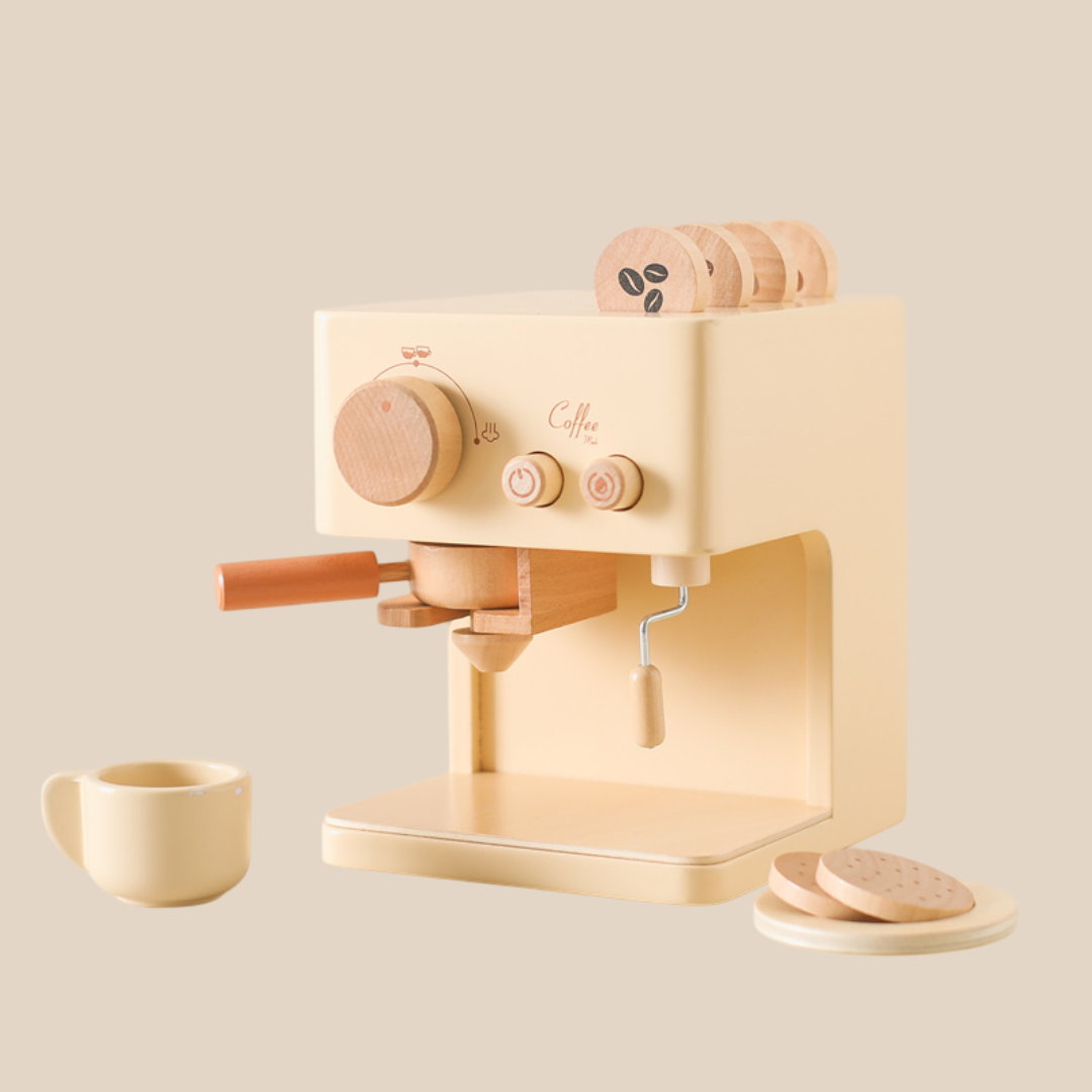 Little Barista Wooden Coffee Machine – Educational Pretend Play Toy | for Kids Age 1+