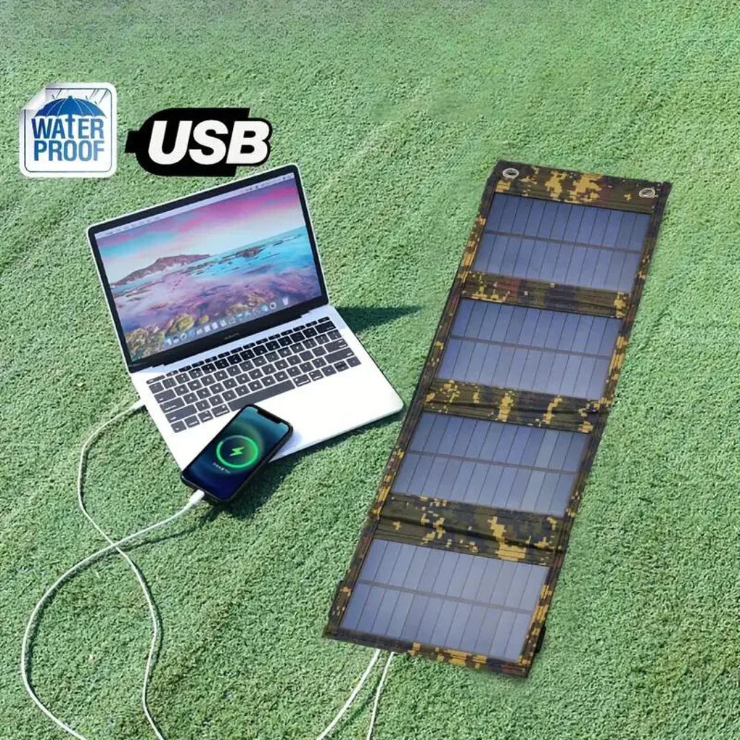 Foldable Solar Power Bank – Portable Solar Charger for Outdoor, Travel & Camping
