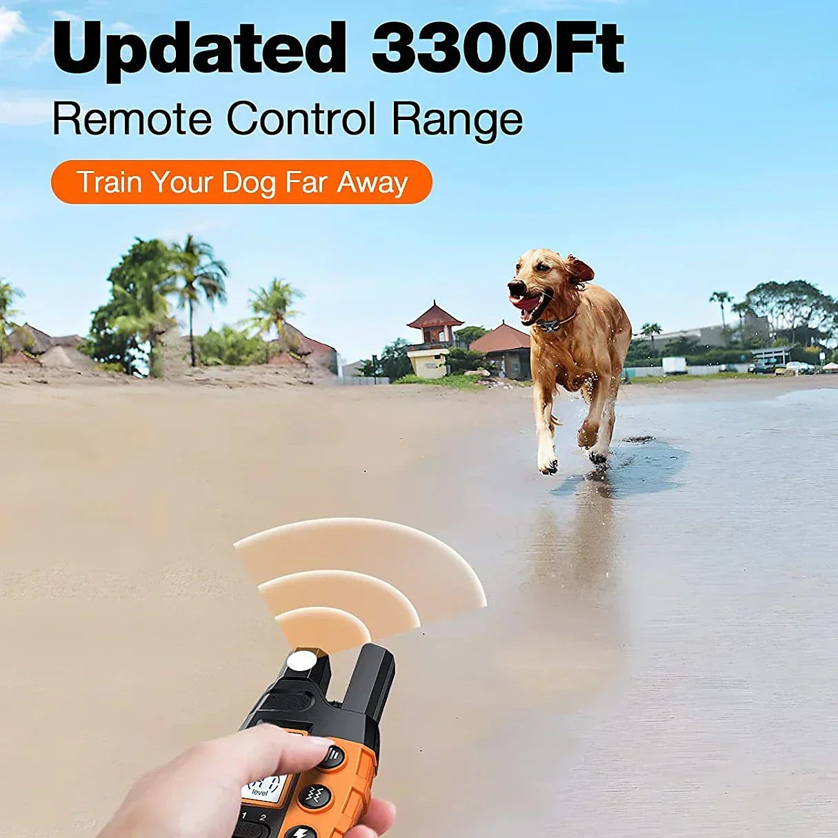 Advanced Dog Training Collar with Remote Control – Waterproof, Rechargeable, Up to 1000m Range