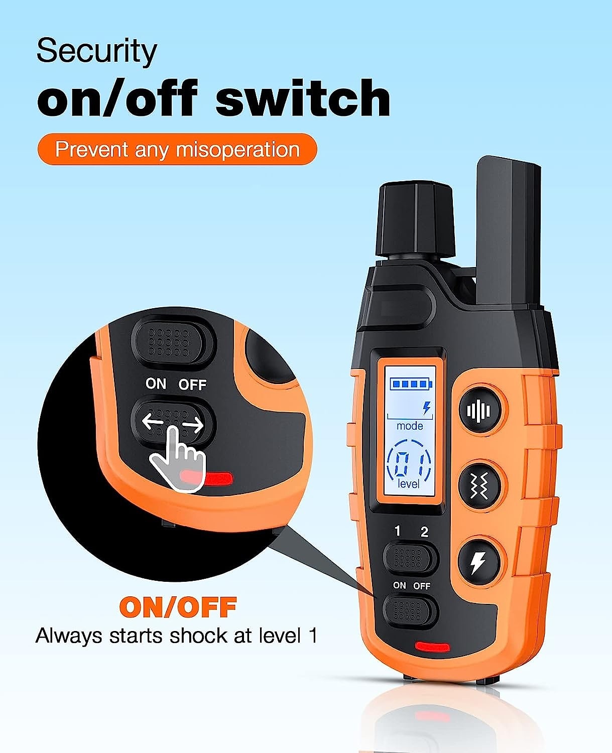 Advanced Dog Training Collar with Remote Control – Waterproof, Rechargeable, Up to 1000m Range