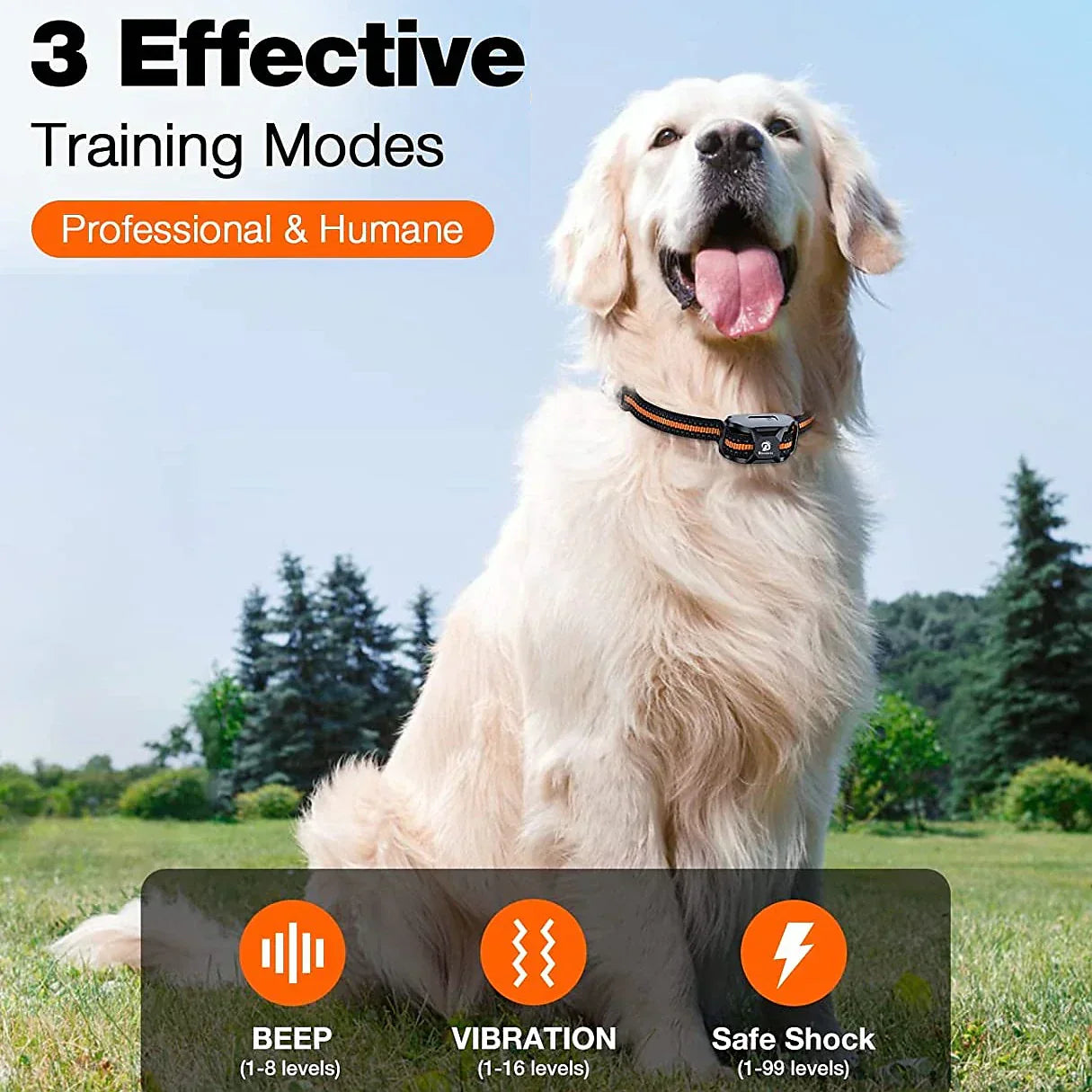 Advanced Dog Training Collar with Remote Control – Waterproof, Rechargeable, Up to 1000m Range