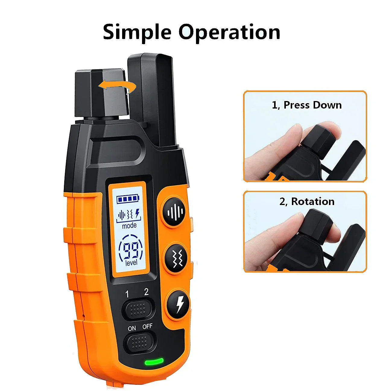 Advanced Dog Training Collar with Remote Control – Waterproof, Rechargeable, Up to 1000m Range