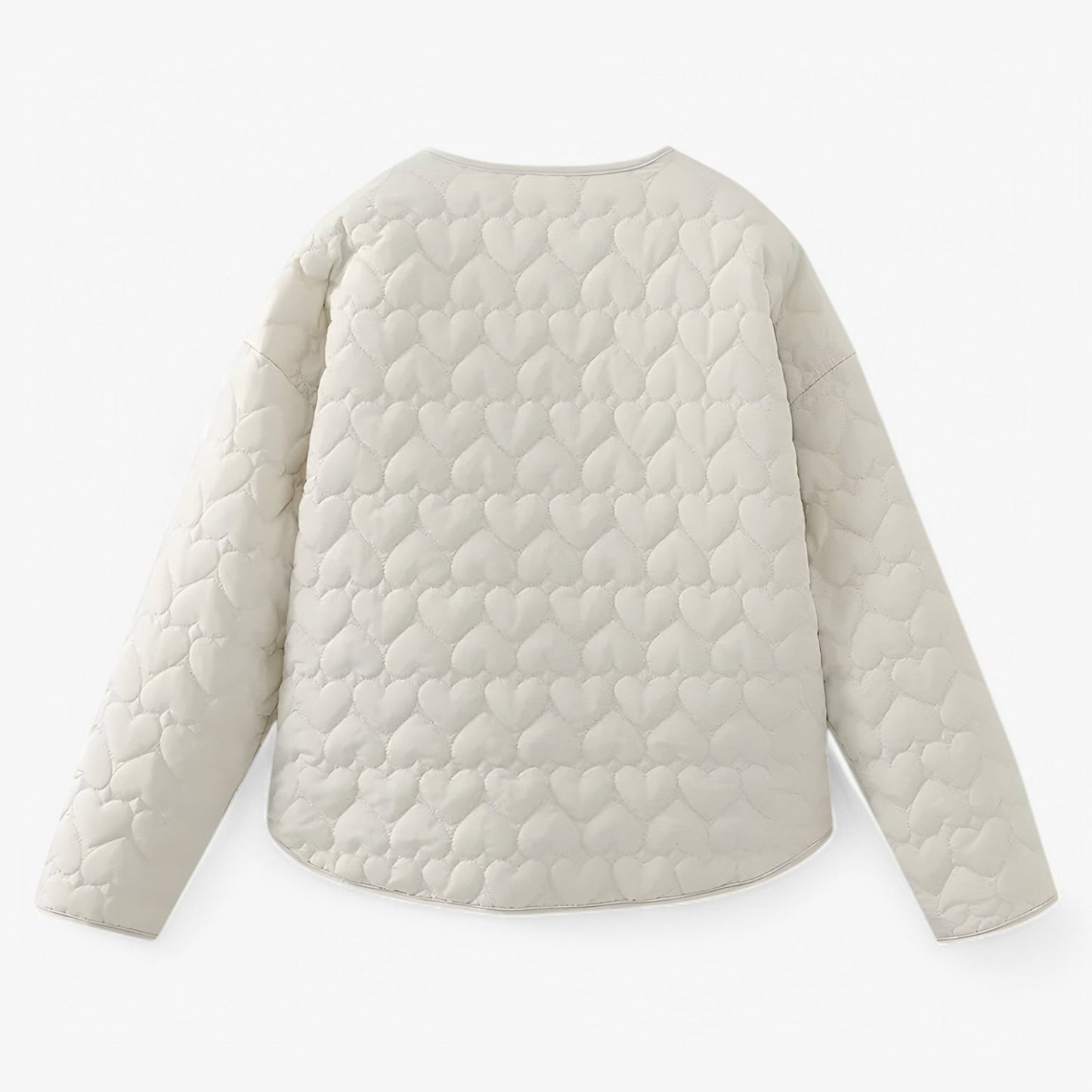 Evelyn | Quilted Heart Jacket – Versatile Warmth for Autumn & Winter