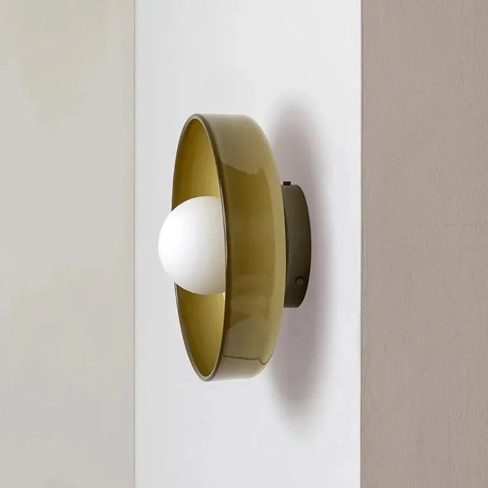 PureGlow Minimalist Glass Ceiling Light – Scandinavian Flush Mount Fixture