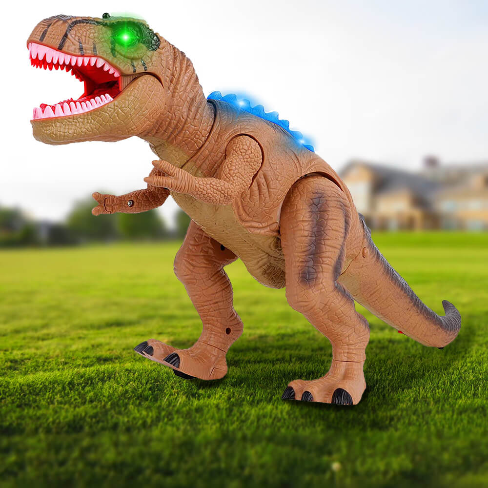 Remote Control T-Rex Dinosaur with LED Lights and Roaring Sound