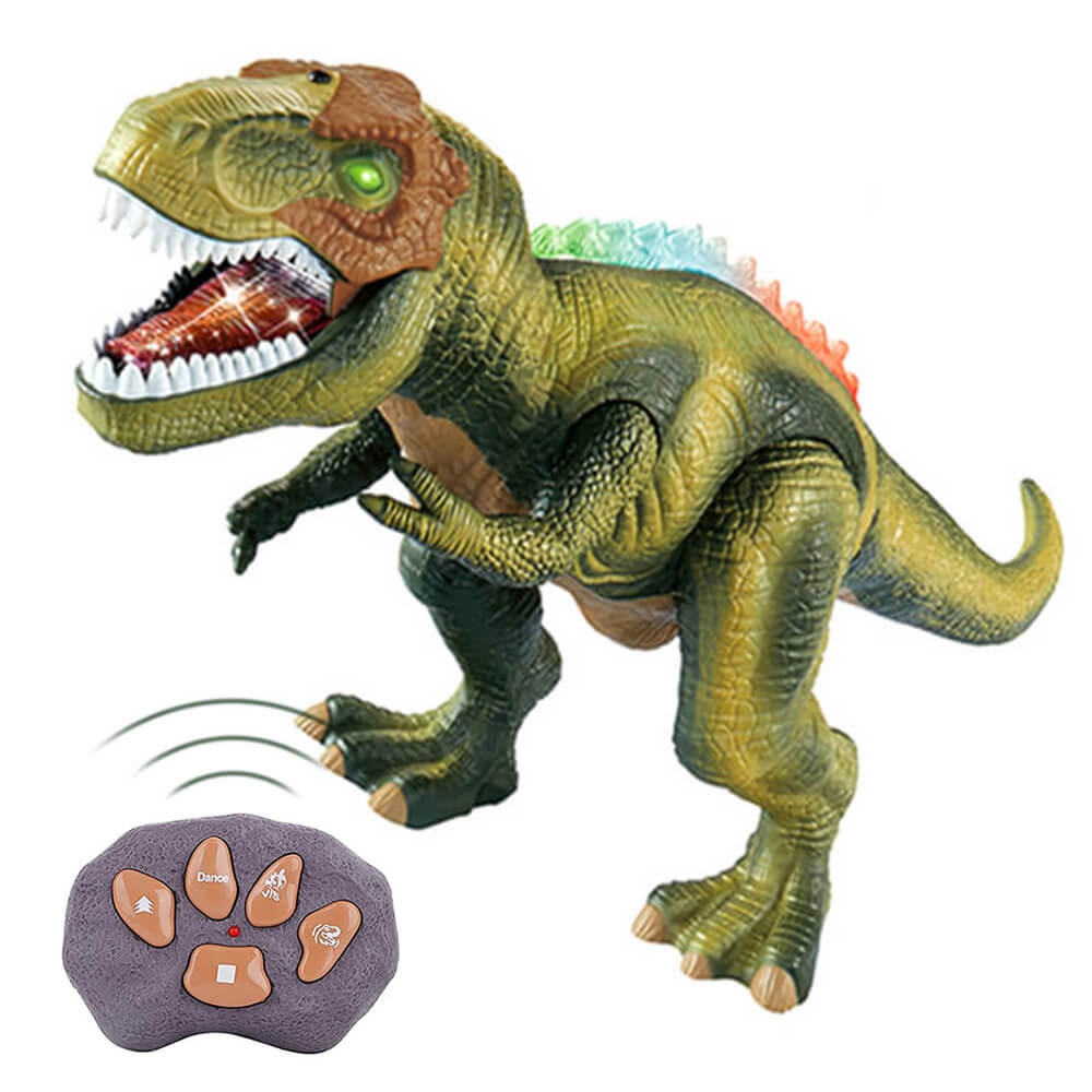 Remote Control T-Rex Dinosaur with LED Lights and Roaring Sound