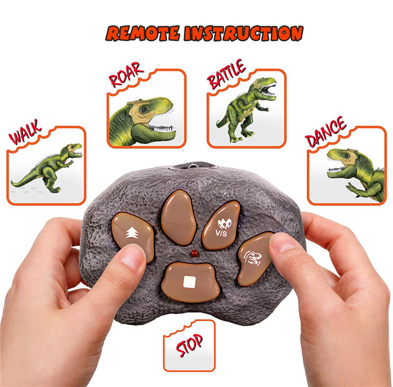 Remote Control T-Rex Dinosaur with LED Lights and Roaring Sound