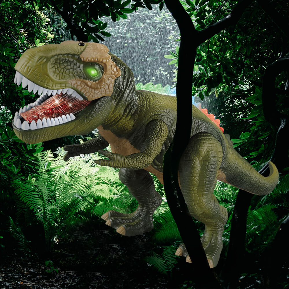 Remote Control T-Rex Dinosaur with LED Lights and Roaring Sound