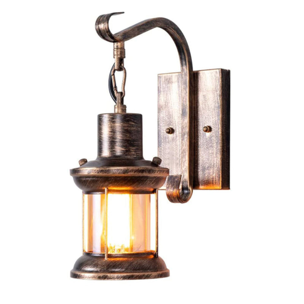 Ruston Vintage Wall Light – Industrial Farmhouse Glass Wall Lamp