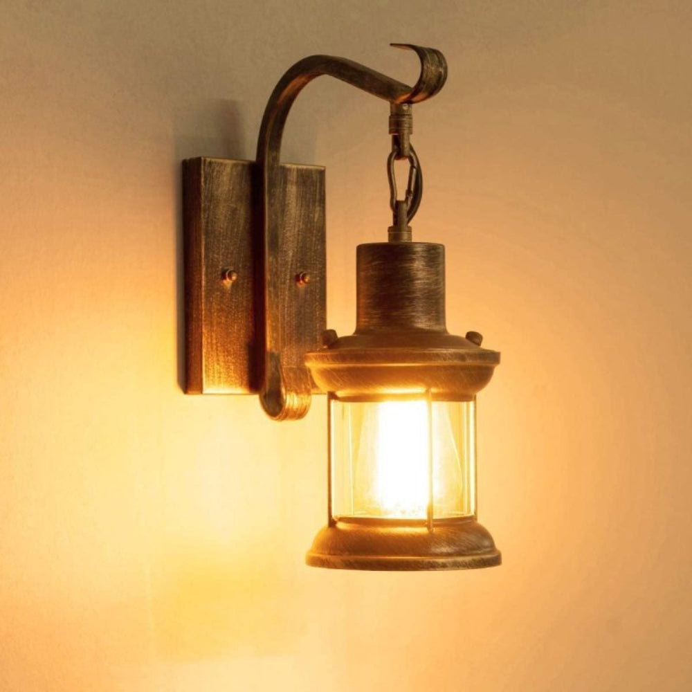 Ruston Vintage Wall Light – Industrial Farmhouse Glass Wall Lamp