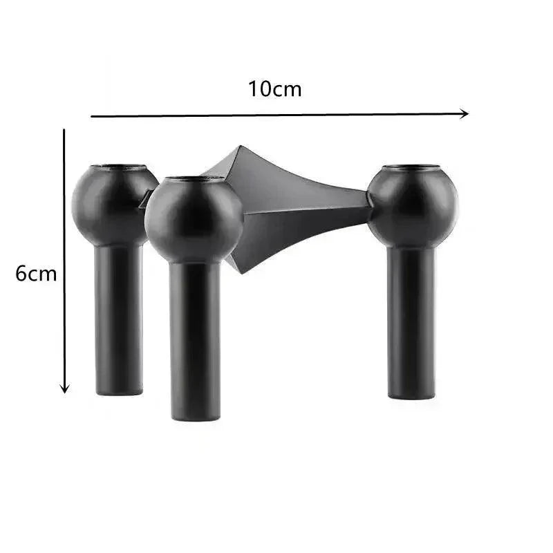 Modern Molecular Metal Candle Holder – Nordic-Style Silver Candle Stand for Elegant Home Decor