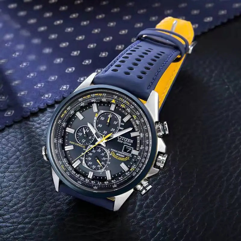 Quartz Chronograph Men’s Watch – Waterproof Stainless Steel Wristwatch with Date & Luminous Hands