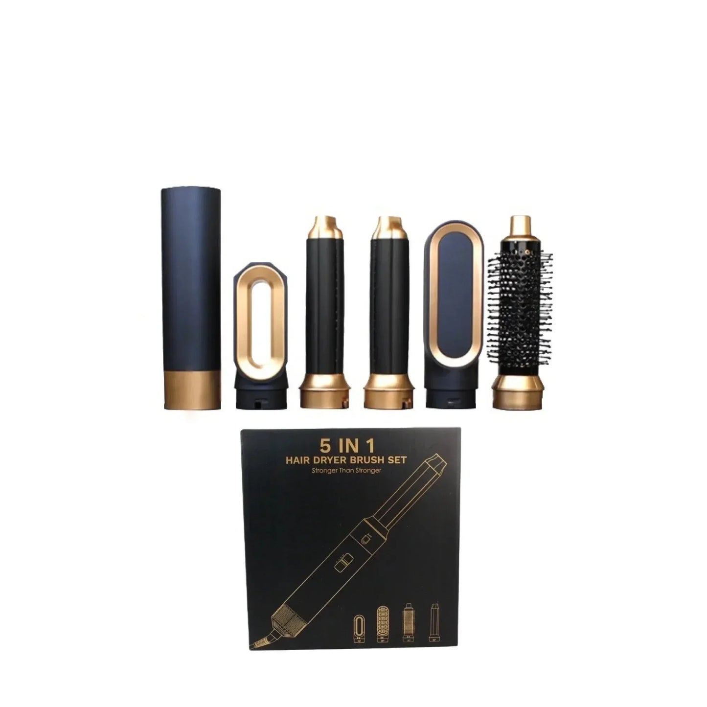 Glossify 5-in-1 Hair Styler | 1000W Hot Air Brush with Ionic Technology