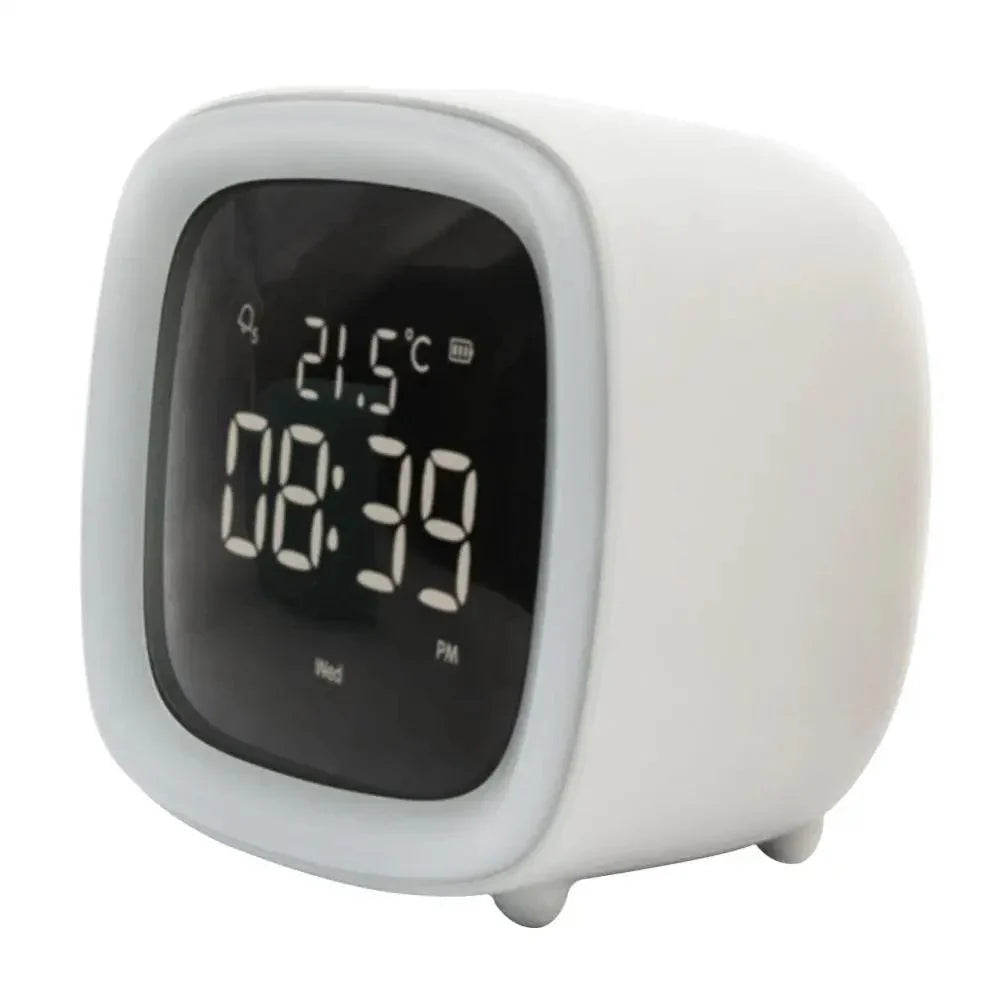 Cartoon Bunny LED Alarm Clock with Night Light – Rechargeable, Cute Digital Display for Kids & Bedrooms