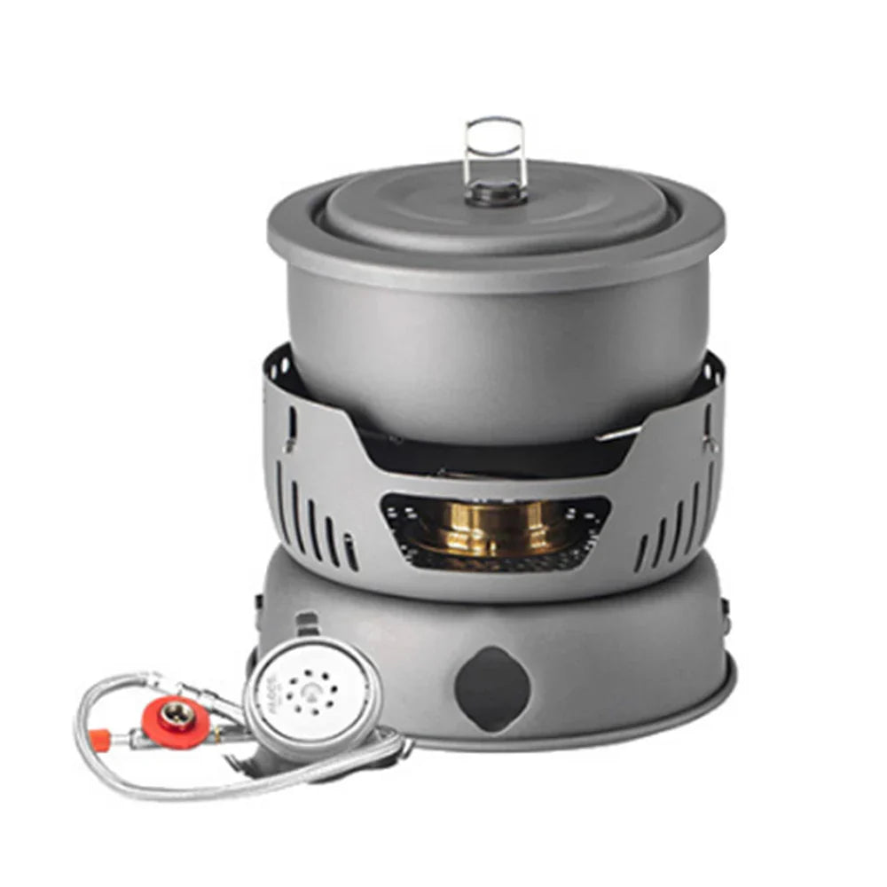 Portable Outdoor Cookware Set – Lightweight Camping Cooking Gear with Windshield