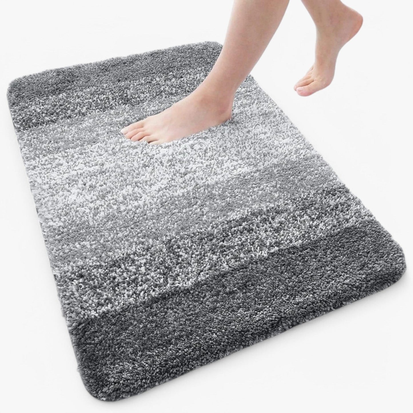 Super Absorbent Anti-Slip Bath Mat – Quick Drying Bathroom Rug for Dry Feet