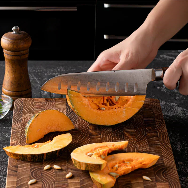 Premium Wooden Butcher Block – End Grain Chopping Board for Kitchen & Professional Chefs
